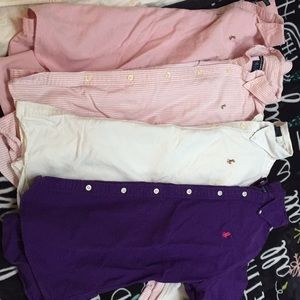 Four Ralph Lauren button up polos